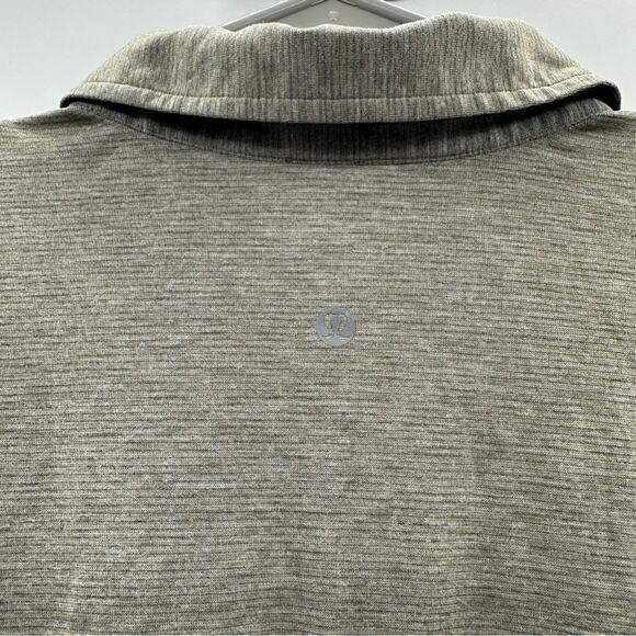 Lululemon Evolution Short Sleeve Polo Shirt in Gray/Brown Sz M - Picture 5 of 9